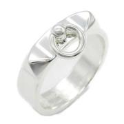 Pre-owned Metal rings Hermès Vintage , Gray , Dames