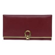 Pre-owned Leather wallets Salvatore Ferragamo Pre-owned , Red , Dames