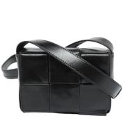 Pre-owned Leather shoulder-bags Bottega Veneta Vintage , Black , Dames