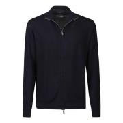 Stijlvolle Zip Sweater Emporio Armani , Blue , Heren