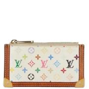 Pre-owned Canvas wallets Louis Vuitton Vintage , White , Dames