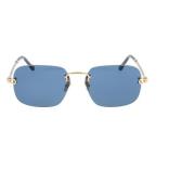 Stijlvolle Bril met 60mm Lensbreedte Fred , Blue , Unisex