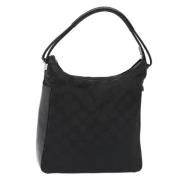 Pre-owned Canvas shoulder-bags Gucci Vintage , Black , Dames