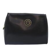 Pre-owned Leather clutches Celine Vintage , Black , Dames