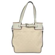 Pre-owned Canvas gucci-bags Gucci Vintage , Beige , Dames