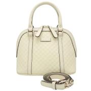 Pre-owned Leather gucci-bags Gucci Vintage , White , Dames