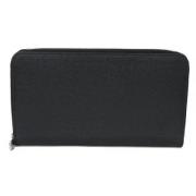 Pre-owned Leather wallets Louis Vuitton Vintage , Black , Dames