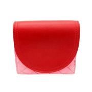 Pre-owned Leather wallets Bottega Veneta Vintage , Red , Dames