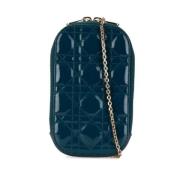 Pre-owned Leather crossbody-bags Dior Vintage , Blue , Dames