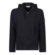 Ritssluiting Sweatshirt voor Mannen Stone Island , Blue , Heren