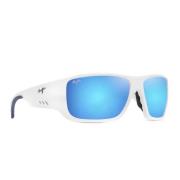 Gepolariseerde zonnebril met spiegelende blauwe lenzen Maui Jim , Whit...