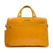 Gele Laptoptas met RFID-bescherming Piquadro , Yellow , Dames