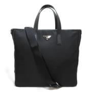 Pre-owned Canvas prada-bags Prada Vintage , Black , Dames