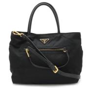 Pre-owned Canvas totes Prada Vintage , Black , Dames