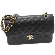 Pre-owned Leather chanel-bags Chanel Vintage , Black , Dames