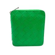 Pre-owned Leather wallets Bottega Veneta Vintage , Green , Dames