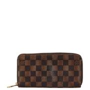 Pre-owned Canvas wallets Louis Vuitton Vintage , Brown , Dames