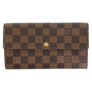 Pre-owned Canvas wallets Louis Vuitton Vintage , Brown , Dames