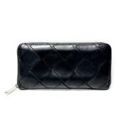 Pre-owned Leather wallets Bottega Veneta Vintage , Black , Dames