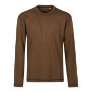 Contrast Longsleeve T-shirt Sunflower , Brown , Heren