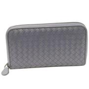 Pre-owned Leather wallets Bottega Veneta Vintage , Blue , Dames