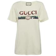 Pre-owned Cotton tops Gucci Vintage , White , Dames