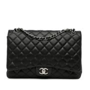 Pre-owned Leather chanel-bags Chanel Vintage , Black , Dames