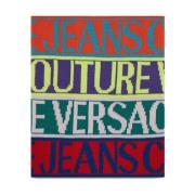 Multicolor Logo Wol Sjaal Unisex Versace Jeans Couture , Multicolor , ...