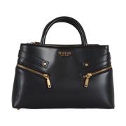 Trissa Vriendin Satchel Zwart Guess , Black , Dames