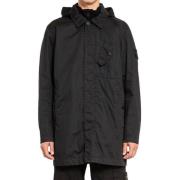 Stijlvolle Jas voor Mannen Stone Island , Black , Heren