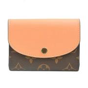 Pre-owned Canvas wallets Louis Vuitton Vintage , Orange , Dames