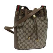 Pre-owned Leather gucci-bags Gucci Vintage , Beige , Dames