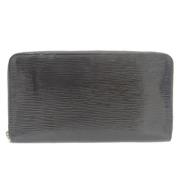 Pre-owned Leather wallets Louis Vuitton Vintage , Black , Dames