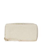 Pre-owned Leather wallets Louis Vuitton Vintage , White , Dames