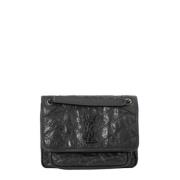 Pre-owned Leather shoulder-bags Yves Saint Laurent Vintage , Gray , Da...