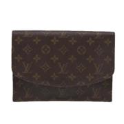 Pre-owned Canvas clutches Louis Vuitton Vintage , Brown , Dames