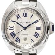 Pre-owned Metal watches Cartier Vintage , Gray , Dames