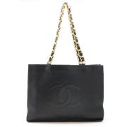 Pre-owned Leather chanel-bags Chanel Vintage , Black , Dames