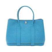 Pre-owned Leather handbags Hermès Vintage , Blue , Dames