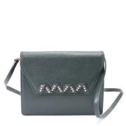 Pre-owned Leather shoulder-bags Yves Saint Laurent Vintage , Green , D...