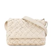 Pre-owned Leather crossbody-bags Bottega Veneta Vintage , White , Dame...