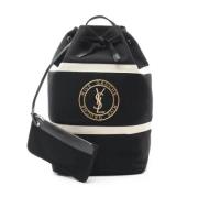 Pre-owned Canvas shoulder-bags Yves Saint Laurent Vintage , Black , Da...