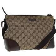 Pre-owned Canvas gucci-bags Gucci Vintage , Beige , Dames