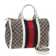 Pre-owned Canvas gucci-bags Gucci Vintage , Beige , Dames