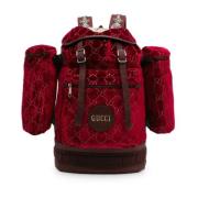 Pre-owned Velvet shoulder-bags Gucci Vintage , Red , Dames