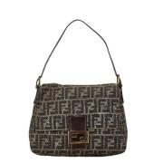 Pre-owned Canvas handbags Fendi Vintage , Brown , Dames