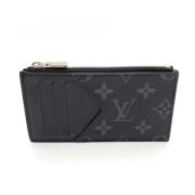 Pre-owned Canvas wallets Louis Vuitton Vintage , Black , Heren