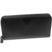 Pre-owned Leather wallets Prada Vintage , Black , Dames