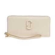 Leren portemonnee 'The J Marc' Marc Jacobs , Beige , Dames