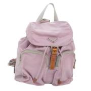 Pre-owned Nylon backpacks Prada Vintage , Pink , Dames